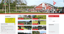 Desktop Screenshot of loekken-golfklub.dk